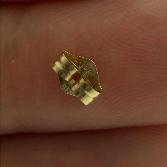 Vintage Genuine Onyx 14k Gold-Filled Earrings - Picture 4 of 4